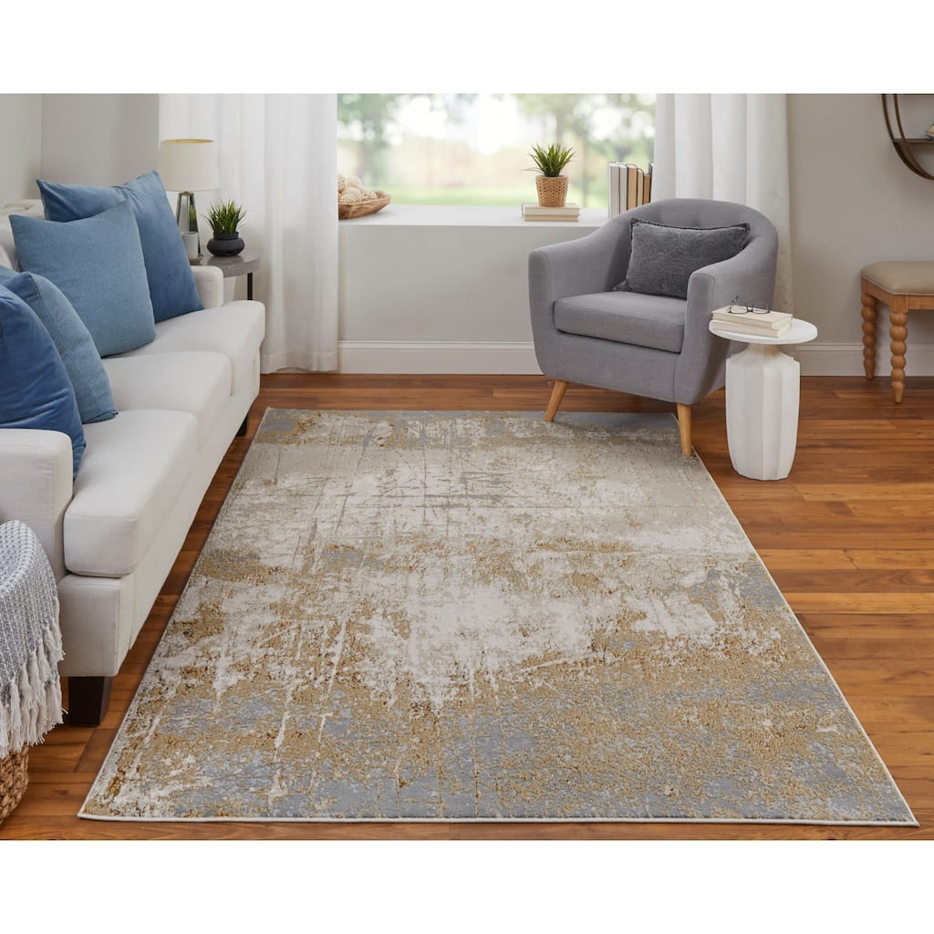 Grand Bazaar Tripoli Machine Made Abstract Modern Area Rug