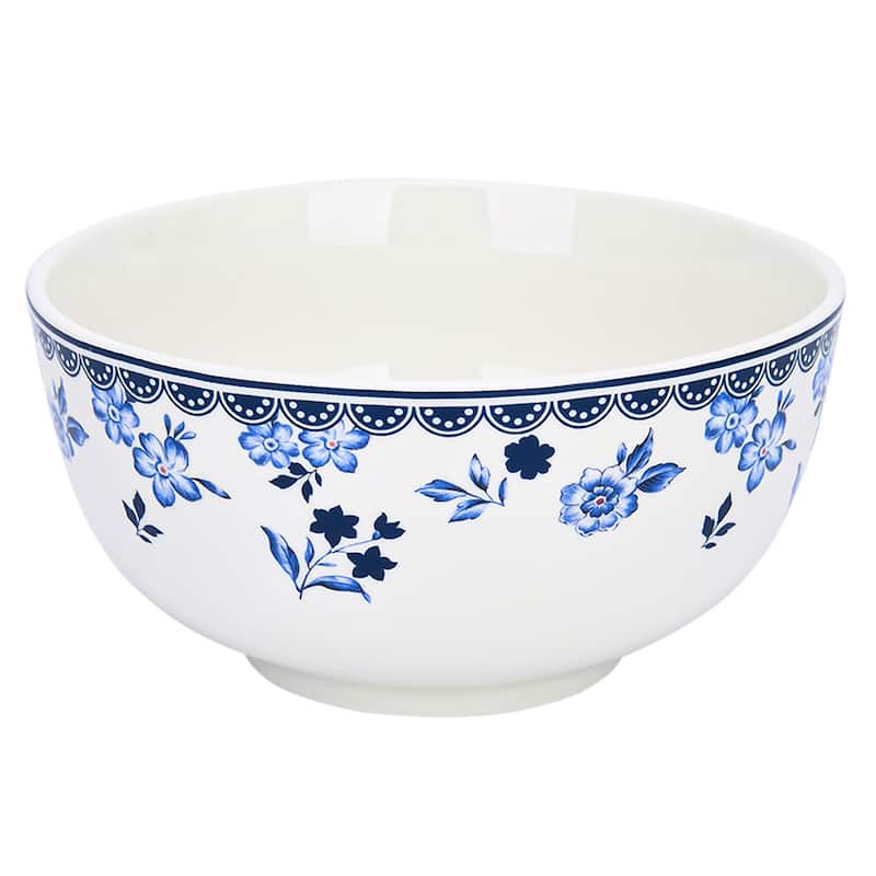 STP Goods Vitnage Blue All Purpose Soup/Cereal Bolwl Set of 4 - 5.5"