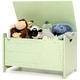 preview thumbnail 4 of 19, Costway Kids Toy Box withSafety Hinge Wood Storage Chest Flip-Top - See Details Green