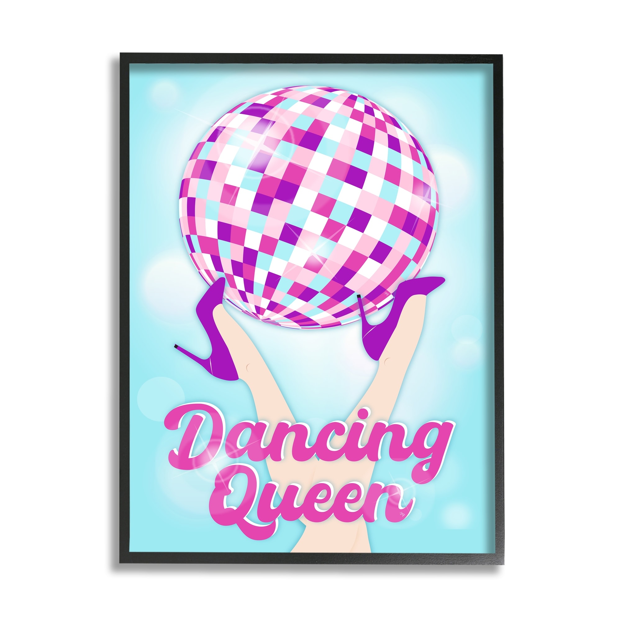 Stupell Dancing Queen Retro Disco Ball Framed Giclee Art by Martina Pavlova
