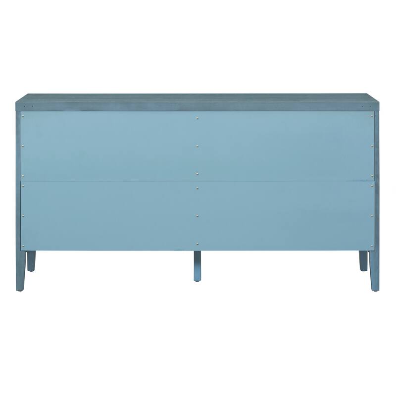 Retro Sideboard door with Circular Groove Design Round Metal Door Handle for Entrance, Dinning Room, Living Room