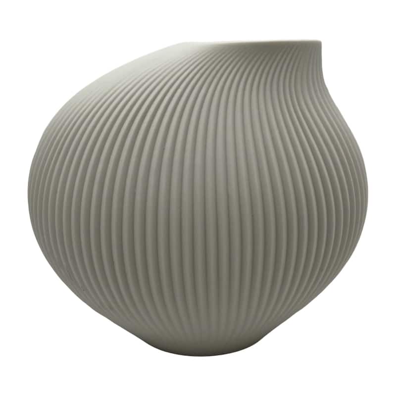 7 Inch Wide Modern Ceramic Vase for Flowers