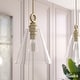 preview thumbnail 1 of 8, Hunter Klein 12" 1-Light Glass Pendant - Kitchen Island, Dining Room - Industrial, Contemporary, Transitional Alturas  Gold
