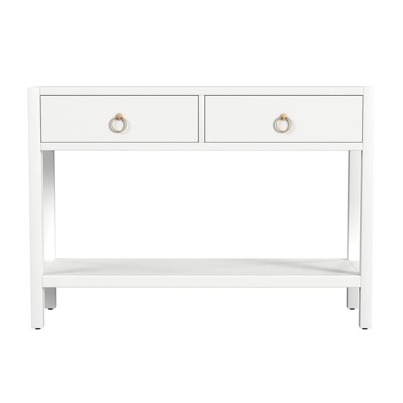 Lark 44" Wood 2-Drawer Console Table