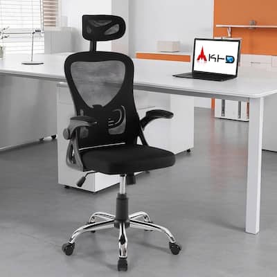 VECELO High Back Ergonomic Office Chair with Adjustable Headrest Armrest Mesh Lumbar Support