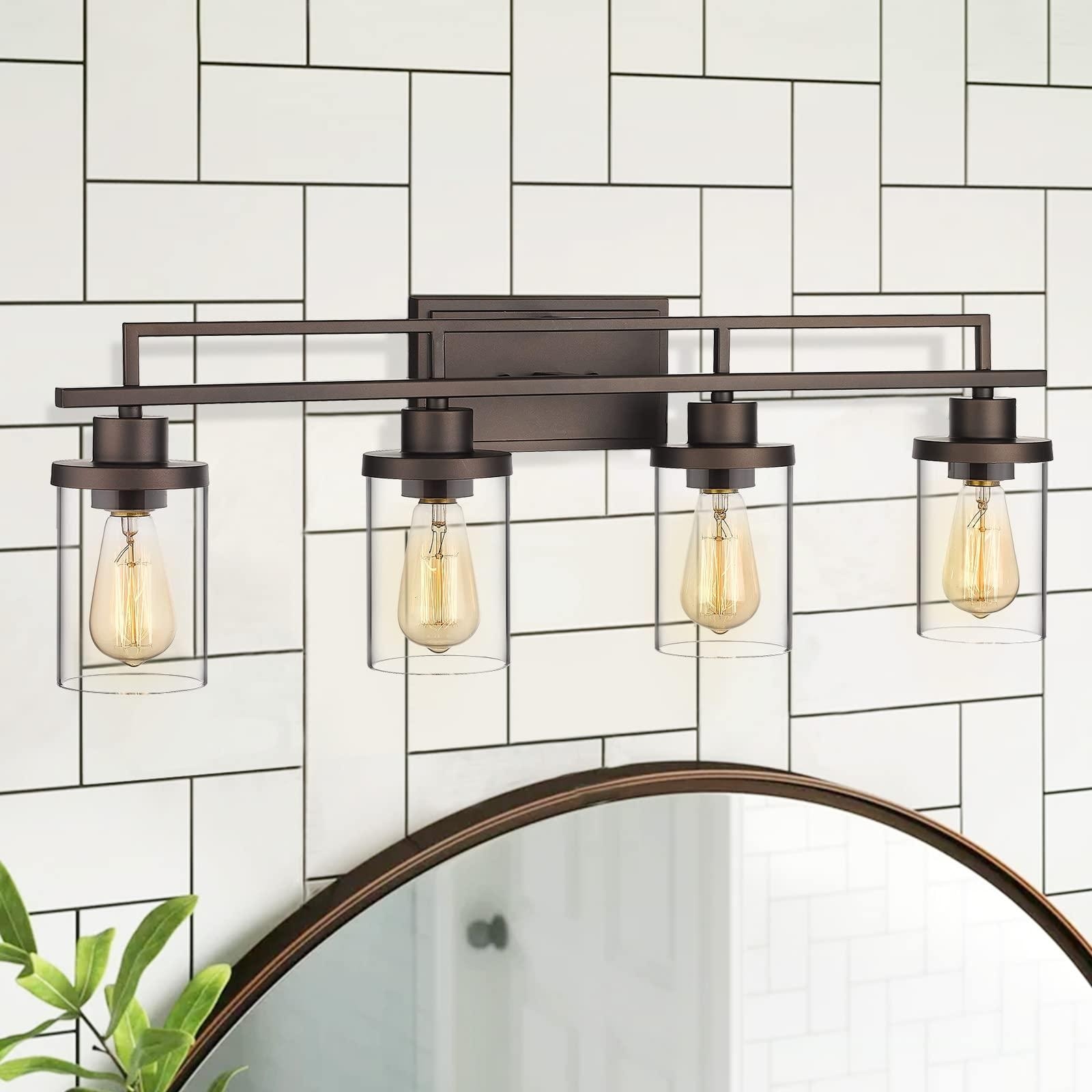 4/5/6-Light Vintage Bathroom Vanity Light