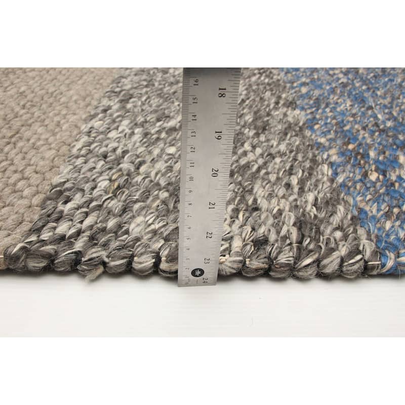 ECARPETGALLERY Braid weave Sienna Multi Color Wool Rug - 5'1 x 7'6