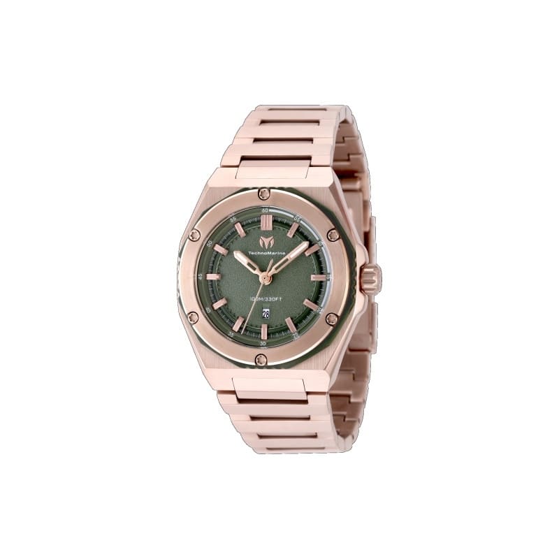 Technomarine Women's TM-416086 CORAL Quartz Olive Green Dial Watch