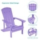 preview thumbnail 74 of 76, Bonosuki Patio Faux Wood Adirondack Chair Weather Resistant-Set of 2