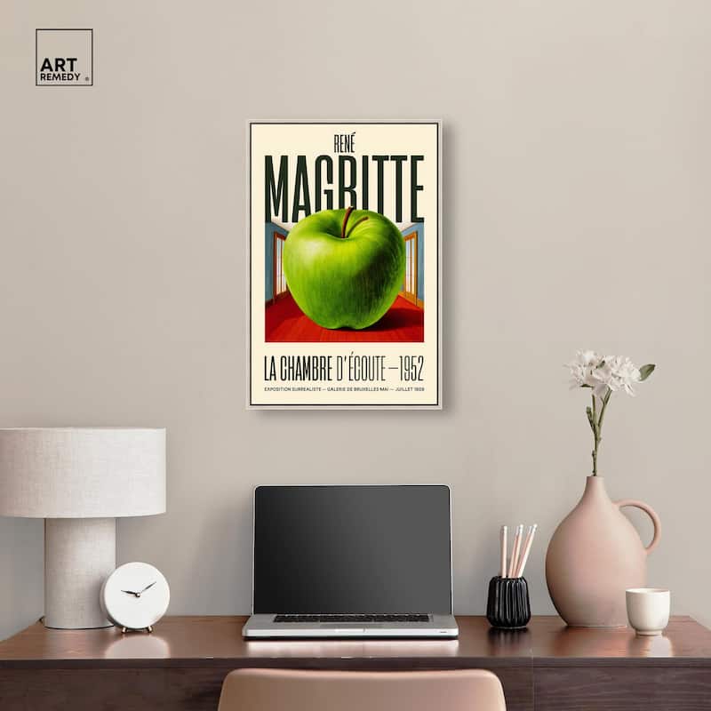 Magritte's Apple Room Canvas by Art Remedy