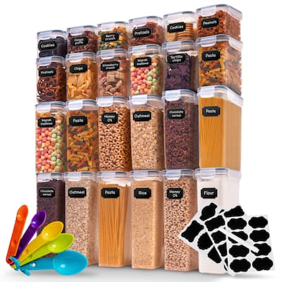 Cheer Collection Set of 24 Airtight Food Storage Containers