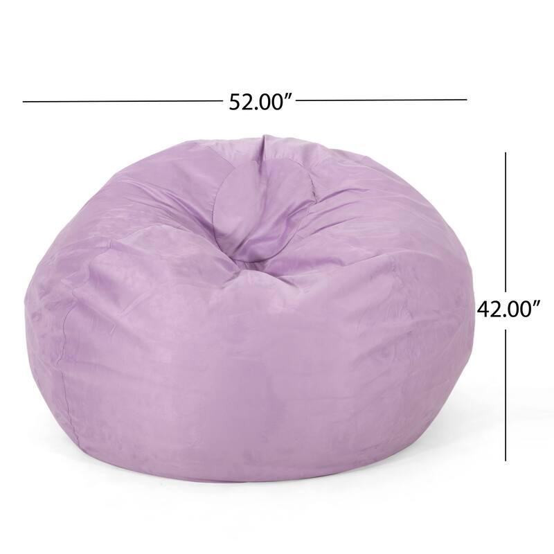 Madison Faux Suede 5-foot Beanbag Chair by Christopher Knight Home