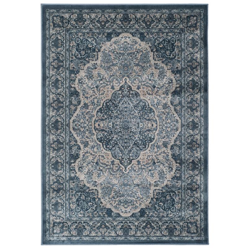 SAFAVIEH Paradise Hledis Modern Viscose Rug - 4' x 5'7" - Light Blue/Blue