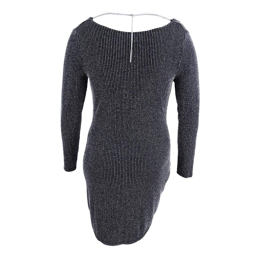 michael kors black and silver dress