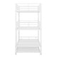 preview thumbnail 11 of 10, Antique White Twin Metal Triple Bunk Bed with Trundle & Ladder