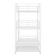 preview thumbnail 11 of 10, Antique White Twin Size Metal Triple Bunk Bed with Trundle and Ladder