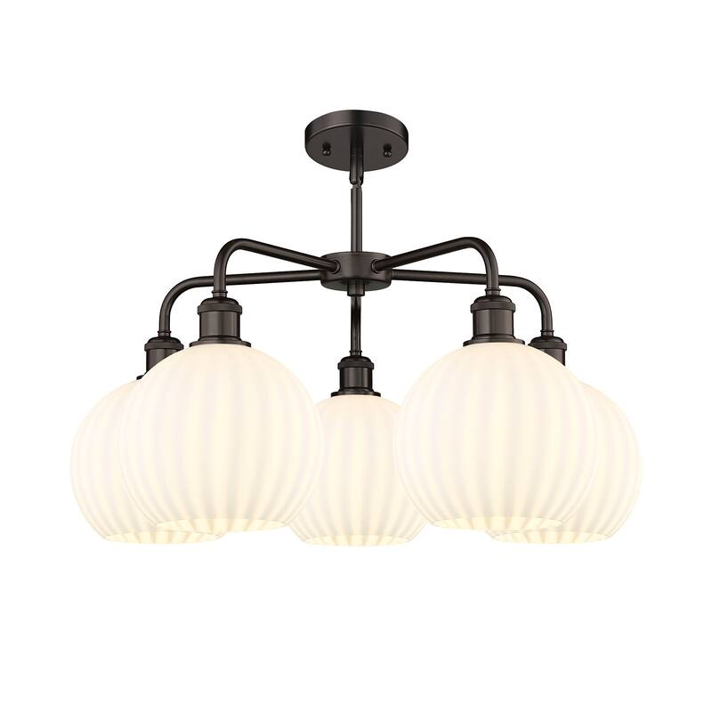 Innovations Lighting 516-5C-16-26-White Venetian-Indoor Chandelier