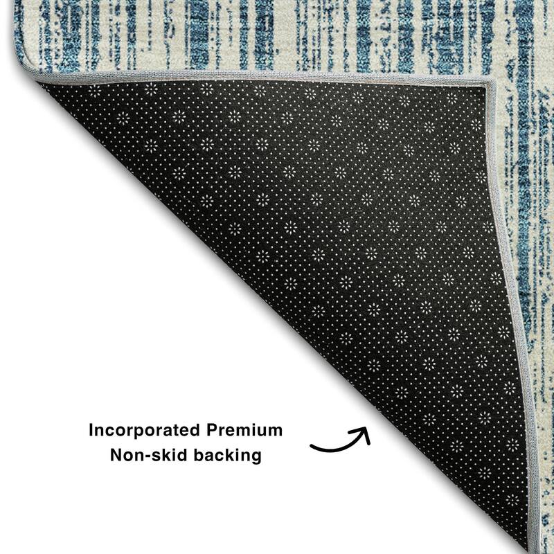 Premium Washable Super Soft Striped Mayfield Rug