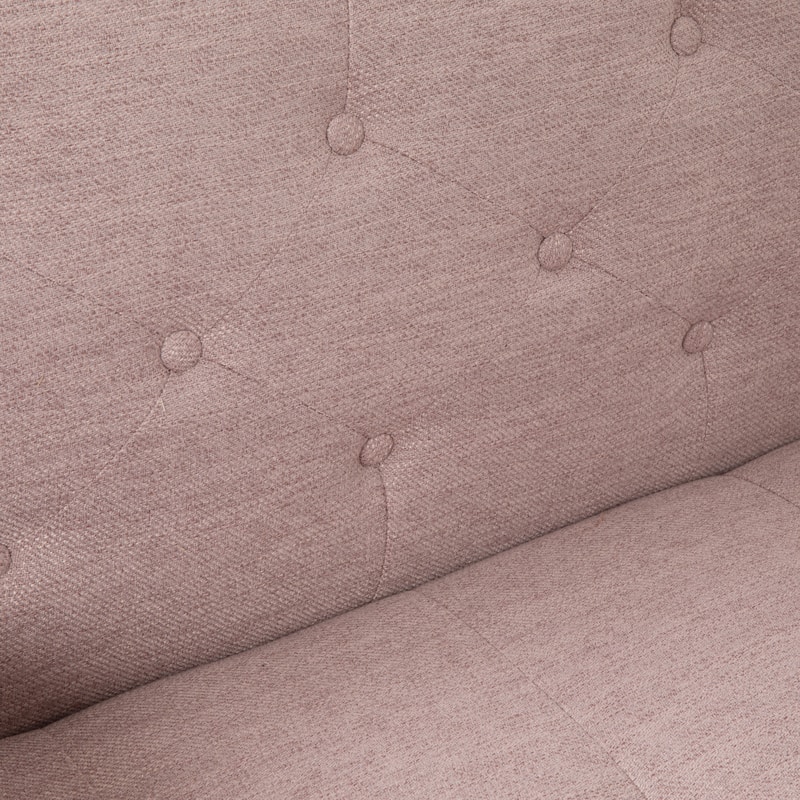 Jalon Mid-century Modern Tufted Fabric Sofa by Christopher Knight Home