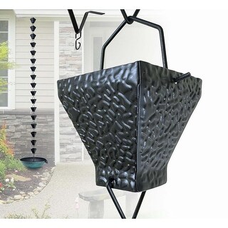 U-nitt 8.5 FT Rain Chain With Butterfly Buckets - Gutter Water Diverter For Garden Collection