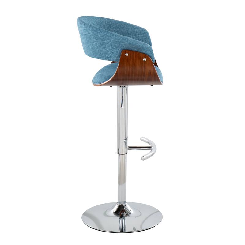 Carson Carrington Samantha Adjustable Bar Stool with Rounded T Footrest (Set of 3)
