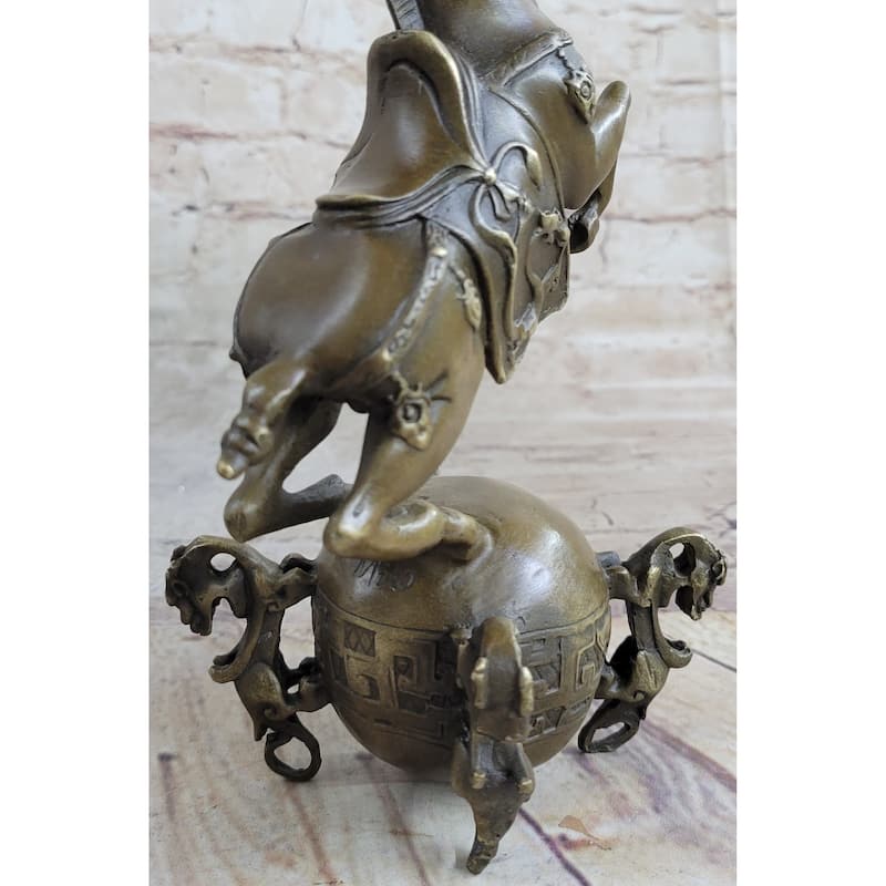 Chinese Tang Imitative Horse Lost Wax Bronze Metal Sculpture Handmade Art By Milo