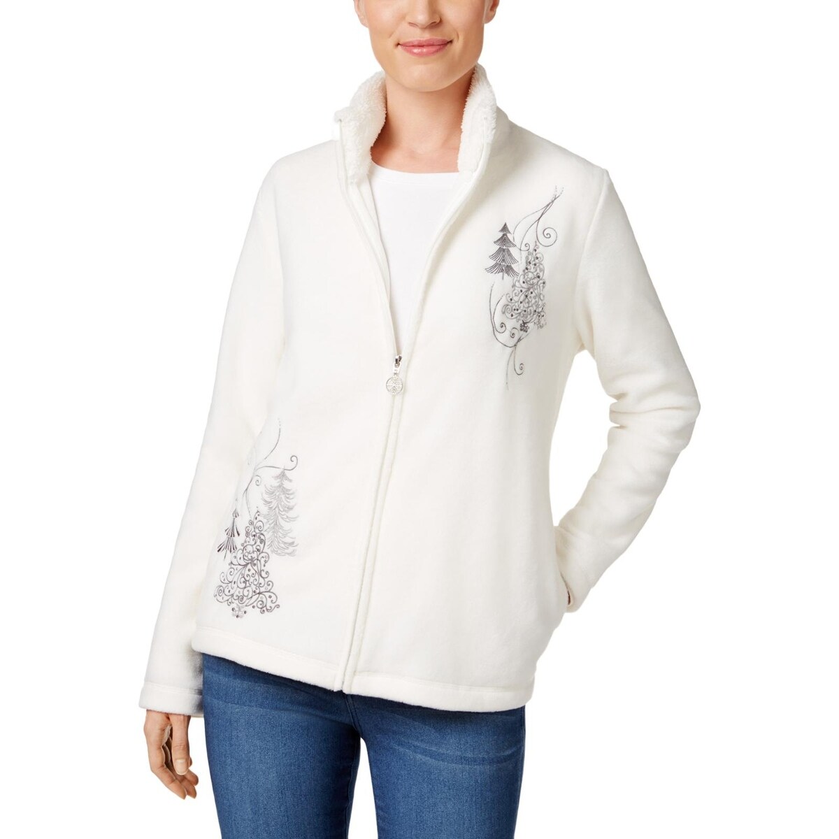 karen scott sport fleece jacket