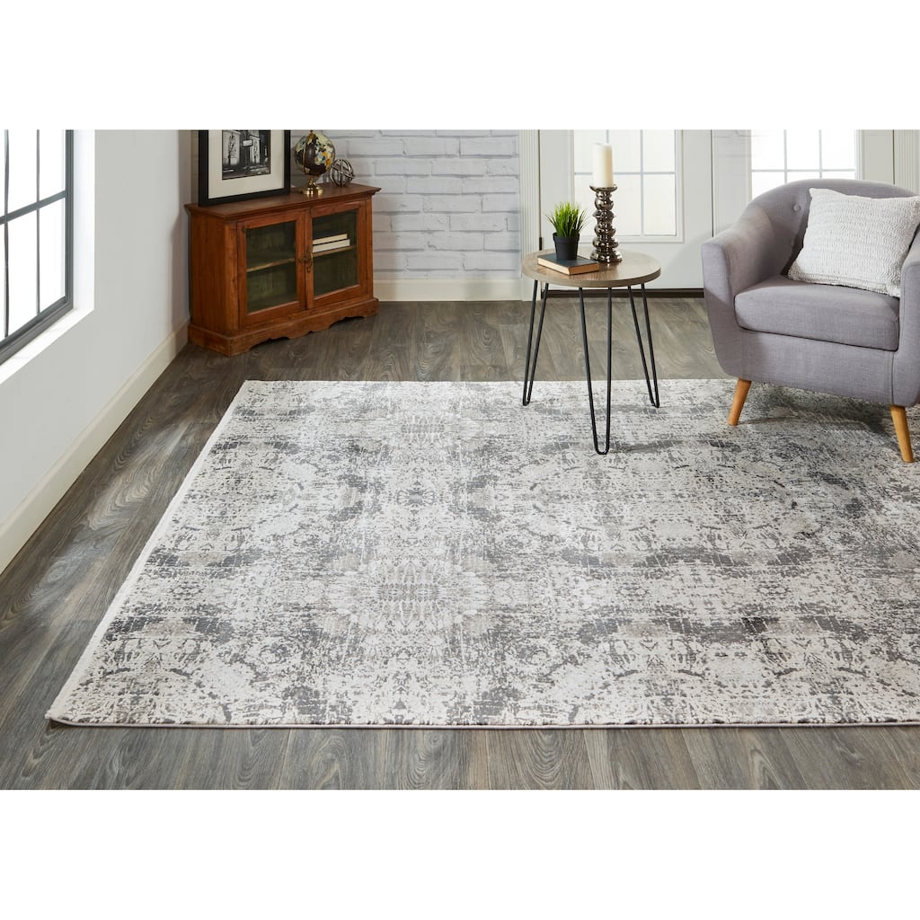 Grand Bazaar Lindstra Machine Made Abstract Modern Area Rug