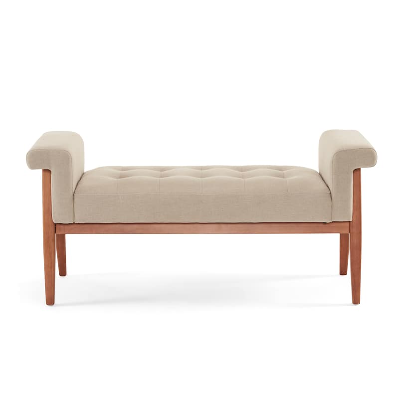 49" Tufted Ottoman Bench, Window & Bedroom End of Bed Benches