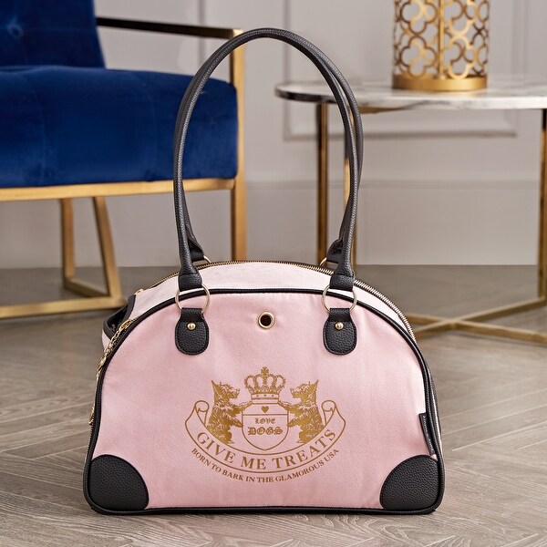 Juicy Couture Give Me Treats Pet Carrier - Stylish Travel