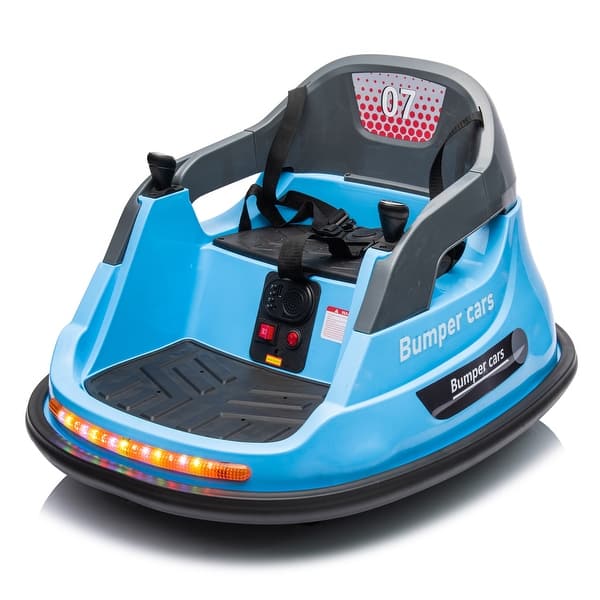slide 2 of 80, 12V Kids Ride-On Bumper Car with Multifunction Features - Safe & Fun Blue