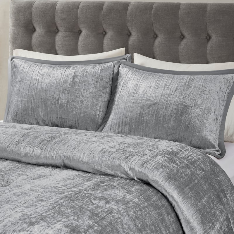 Madison Park Reagan 5 Piece Crinkle Velvet Comforter Set