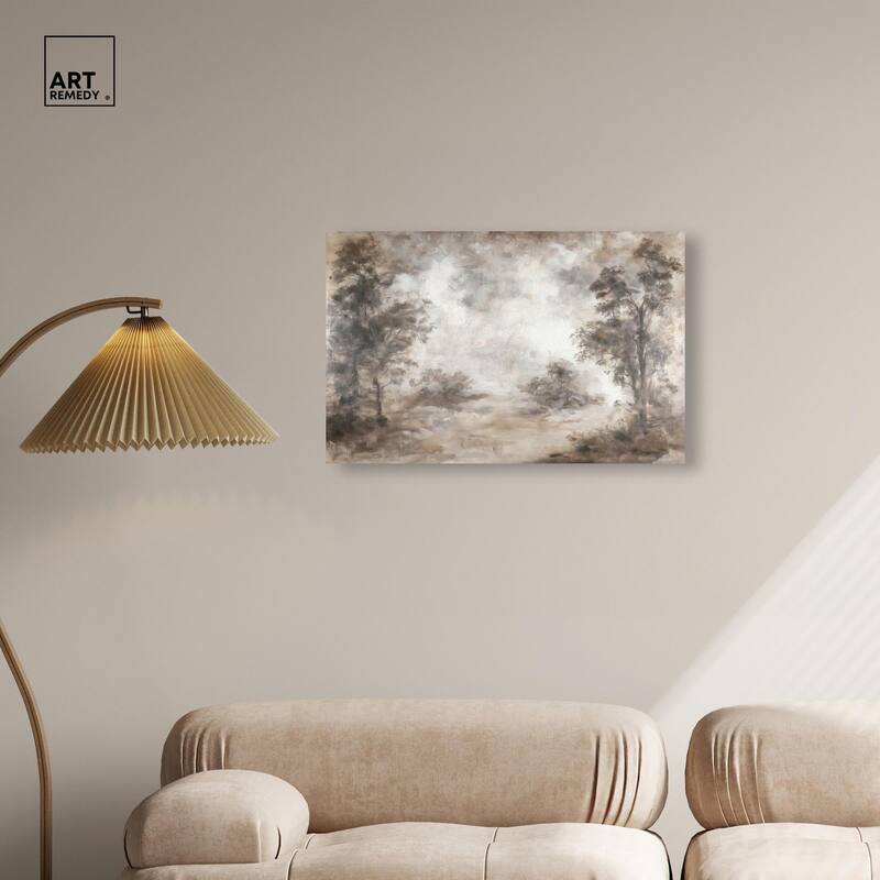 Veiled in Fog Canvas by Art Remedy, Gallery Wrapped