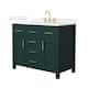 Option Green / White Quartz Top / Brushed Gold Hardware