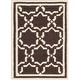 preview thumbnail 53 of 107, SAFAVIEH Handmade Flatweave Dhurries Valarie Modern Moroccan Wool Rug 2' x 3' - Chocolate/Ivory - Rectangle