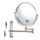 preview thumbnail 27 of 44, 8" Bathroom Mirror Wall Mounted Magnifying Reversible Double Sided 1X/10X Makeup Mirror