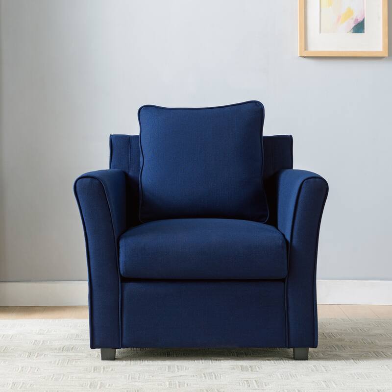 Golt Contemporary Flared Arm Padded Club Chair by Furniture of America