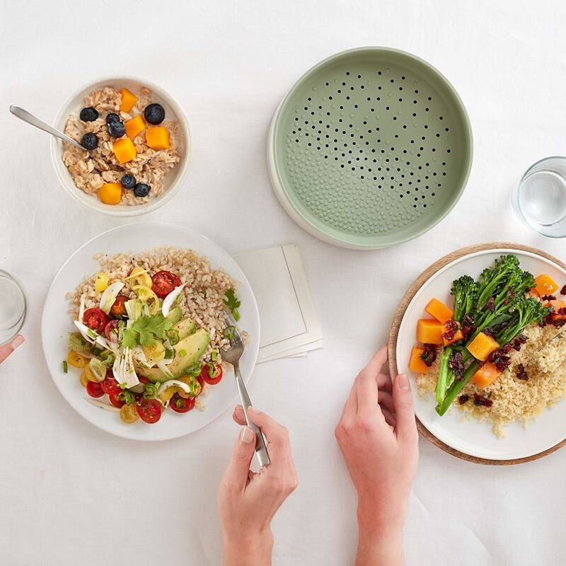 Lekue Microwave Rice Grain and Quinoa Cooker 33.8 oz On Sale Bed