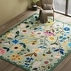 preview thumbnail 7 of 65, Nature Floral Non-Slip Machine Washable Colorful Modern Area Rug