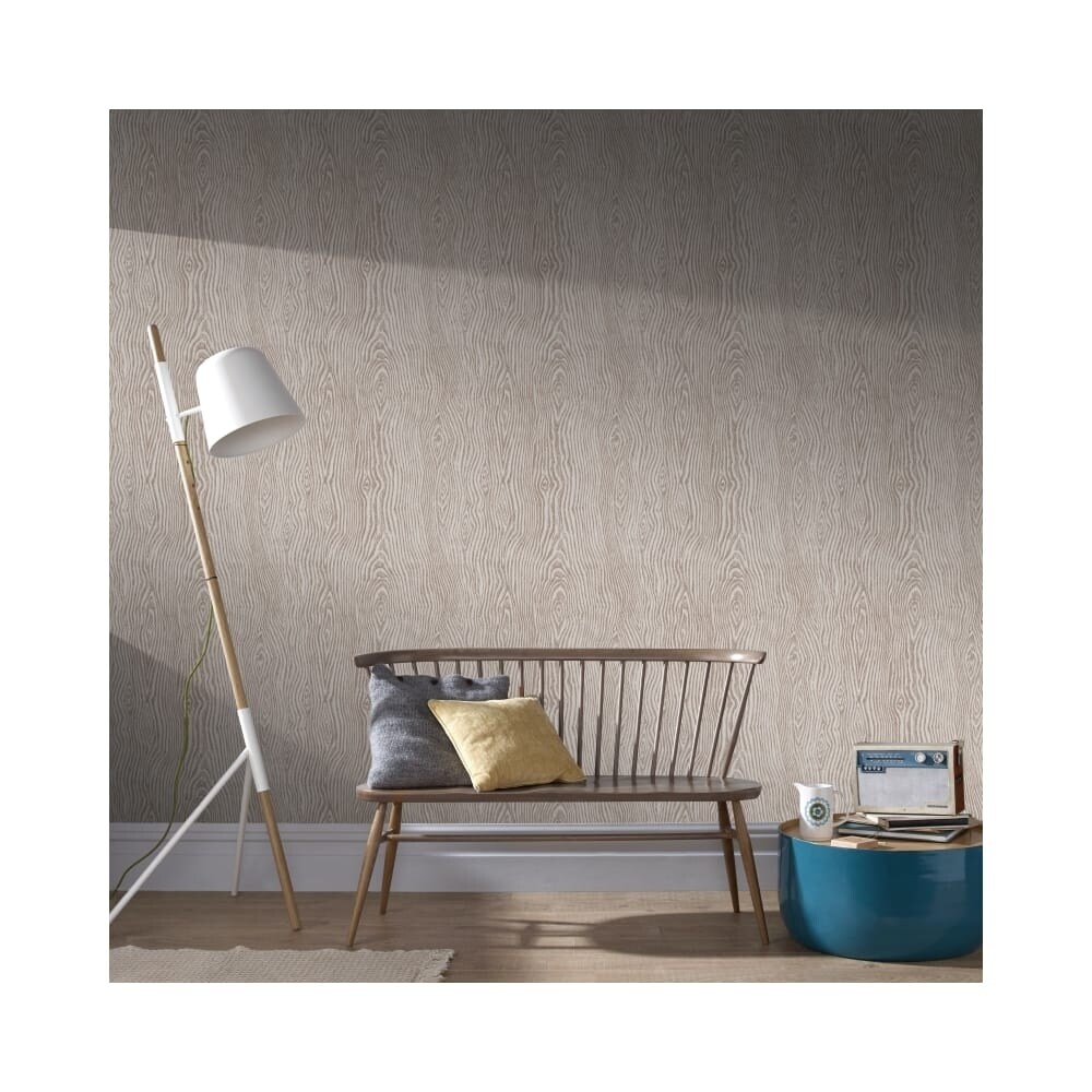 Shop Graham And Brown 100510 56 Square Foot Cypress Taupe And