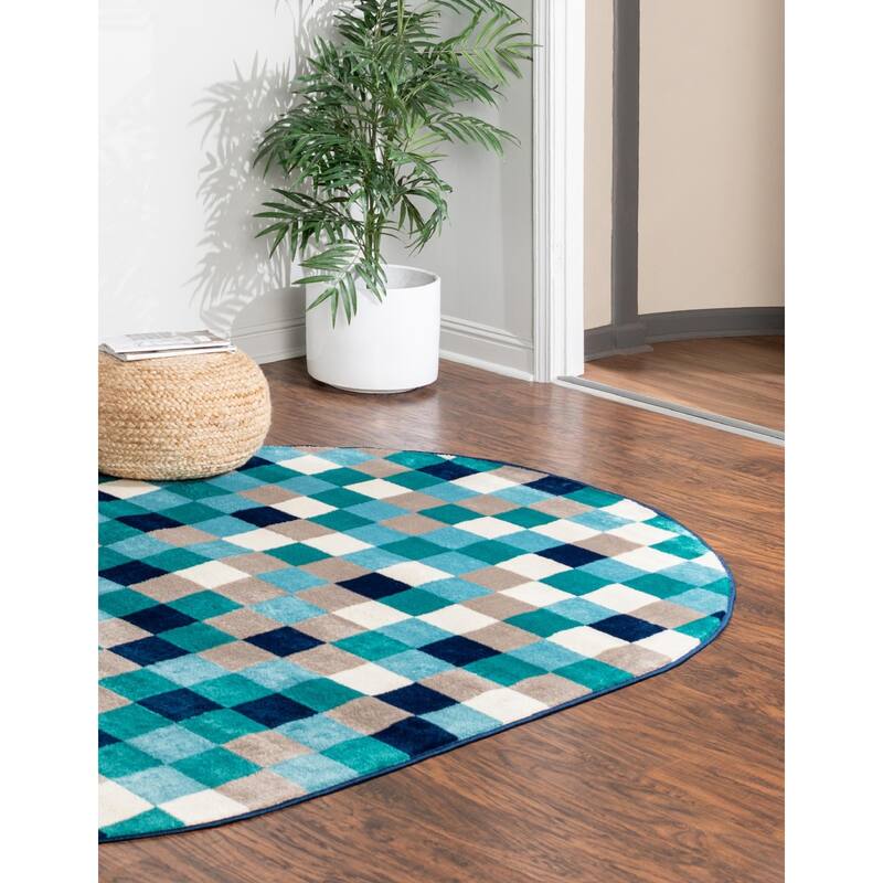 Contemporary Chorisia Collection Area Rug