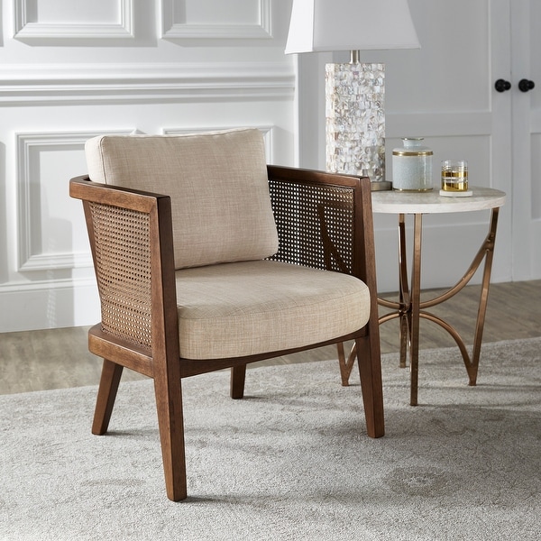 Caned accent chair clearance