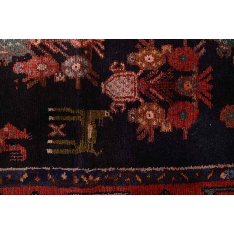 ECARPETGALLERY Hand-knotted Andelz Navy Wool Rug - 3'11 x 10'10