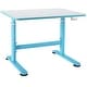 preview thumbnail 2 of 15, Costway 32 x 24inch Kids Desk Height Adjustable Table with Hand Crank - 35.5'' x 24'' x 21''-30'' Blue
