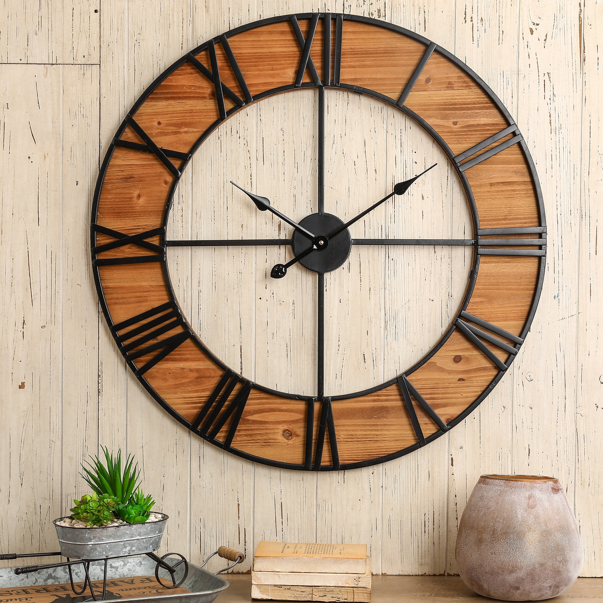 620-196 Wall clock with solid brass key wind movement & Westminster chimes,  cherry finish, quality built in America by Howard Miller. - Egger's  Furniture