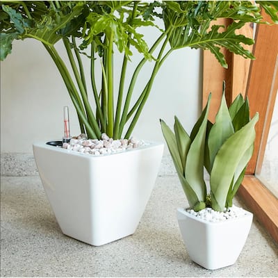 2-Pack Smart Self-watering Square Cone Planter Pot