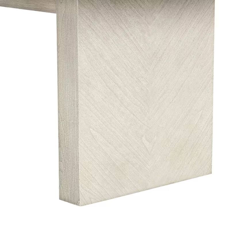 Hagy Dining Table, 76-94 Inch Extendable Top, Natural Brown Panel Legs - Natural Brown