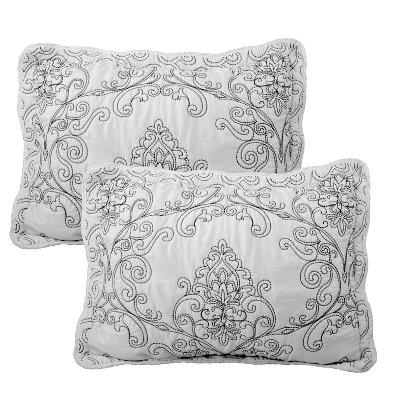 Serenta Damask Oversized 4-piece Bedspread Set