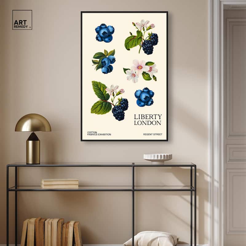 Berries and Blooms I Canvas by Art Remedy
