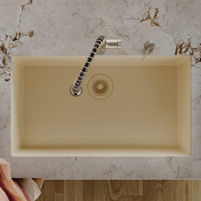 Karran Undermount 32.5 in. Large Single Bowl Quartz Kitchen Sink